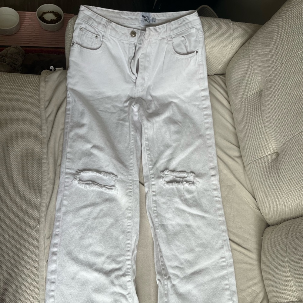 Princess Polly White Flare Jeans size 4